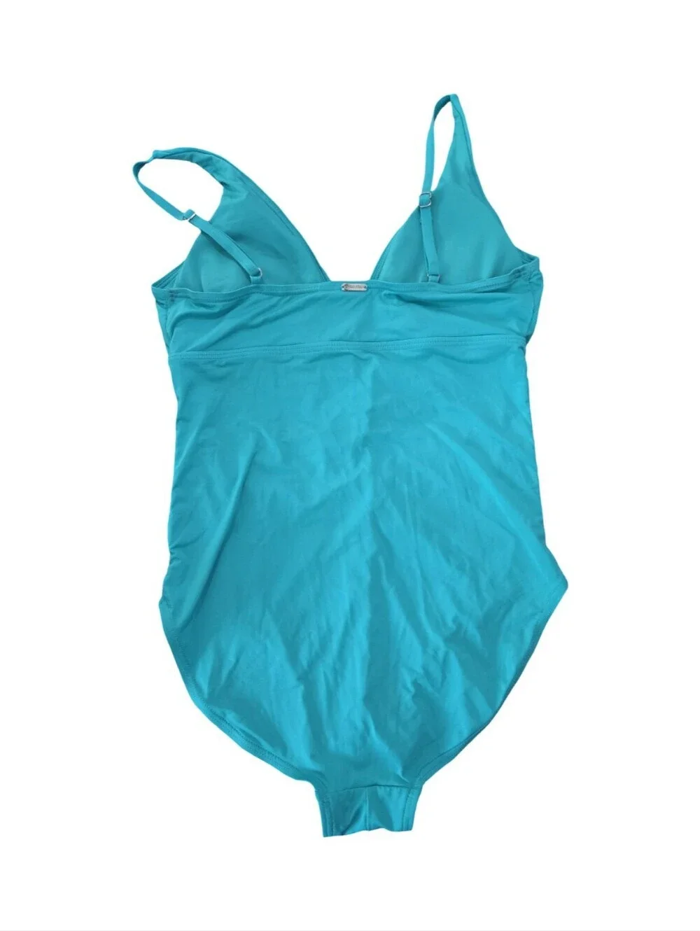 Calvin Klein Ruched One-Piece Swim Suit Rushing Slimming Size 10